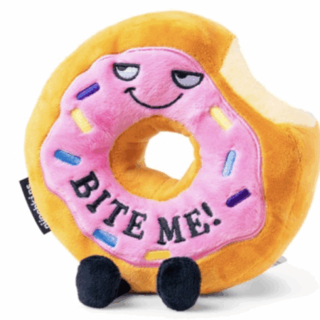 Bite Me” Plush Donut